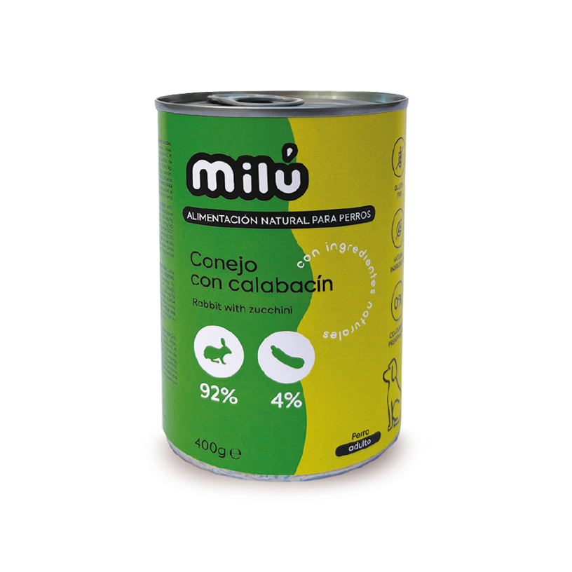 Lata conejo y calabacín